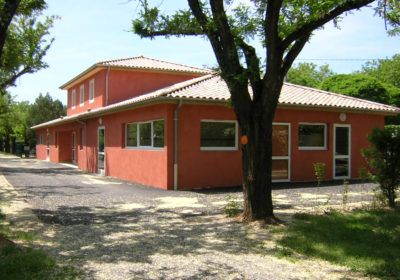 The sanitary block of the campsite