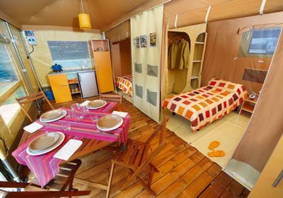 Bungalowtent Comfort + 25 m² – 2 slaapkamers – 5 personen