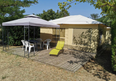 Bungalowtent Comfort + 25 m² – 2 slaapkamers – 5 personen