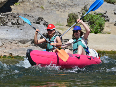 Kano een afdaling maken over de Ardèche