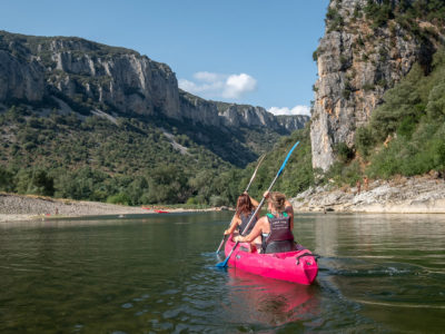 Canoe in the Gorges de l'Ardèche