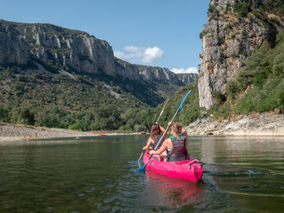 Kanufahren in den Ardèche-Schlucht